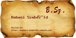 Bebesi Szebáld névjegykártya
